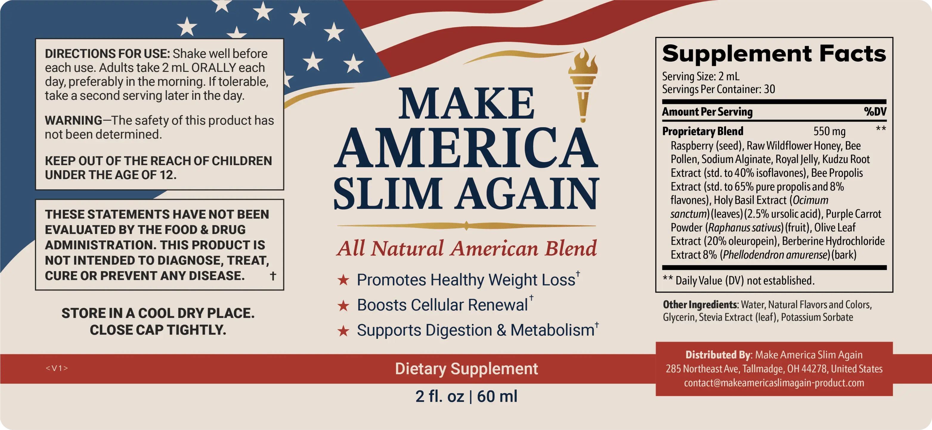 Make America Slim Again  Ingredients
